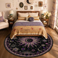 Vacuum-Friendly, Round 8ft Washable Area Rug by meejou