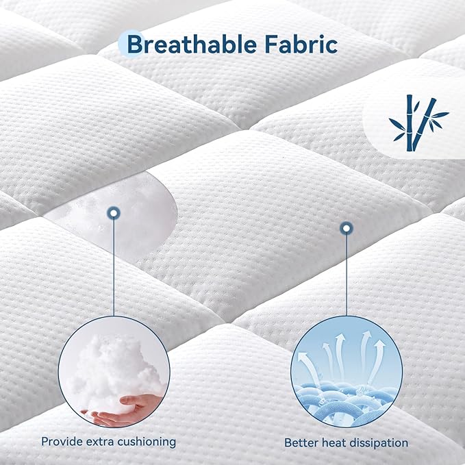 ONENICE 6 Inch King Size Mattress in a Box, Cooling Gel Memory Foam Removable Pillow-Top Mattress, CertiPUR-US Certified, Fiberglass-Free, Medium Firm Support, Ergonomic Design for Pressure Relief