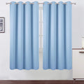 Sky Blue Thermal Blackout Curtains/52 x 72 Inch/Set of 2 Panels Room Darkening by Lemomo