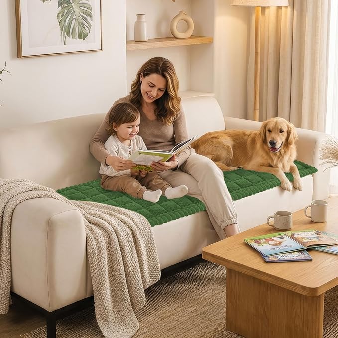 Smiry Couch Cover for Dogs, Non Slip Fuzzy Pet Sofa Covers Washable | Sofa - Image 8