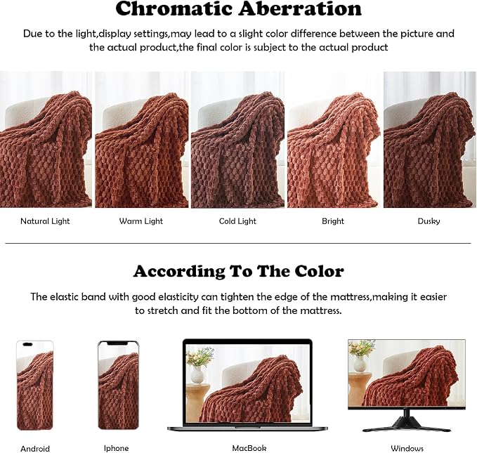 NEWCOSPLAY Fleece Clouds Cozy Twin Blanket - Image 6