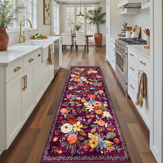 Runner Rug for Hallways Kitchen 2x8 | Non Slip Washable Rugs by WelcometoBabovid