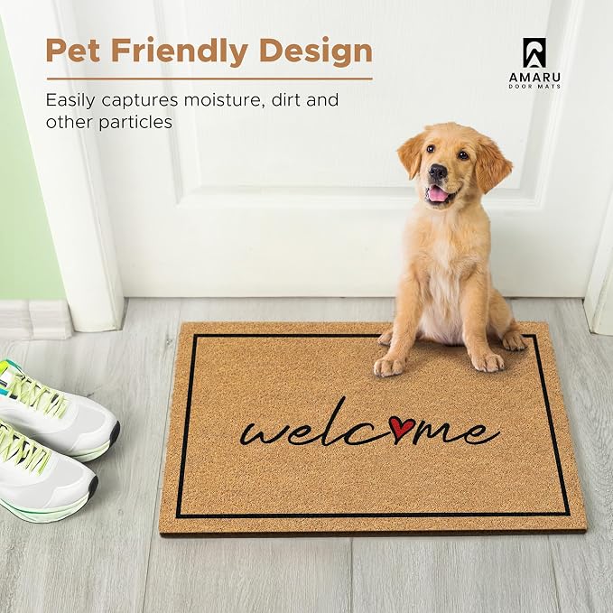 Coir Welcome Mat, 17 x 29 in | 100% Natural Coir, Anti-Shedding, Durable PVC - Image 7