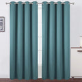 Sea Teal Thermal Blackout Curtains/52 x 95 Inch/Set of 2 Panels Room Darkening by Lemomo