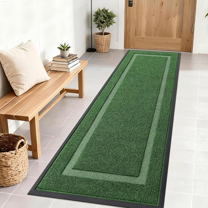 OLANLY Front Door Mat Outside 71x23, All-Season Heavy-Duty Rubber Doormat | by OLANLY