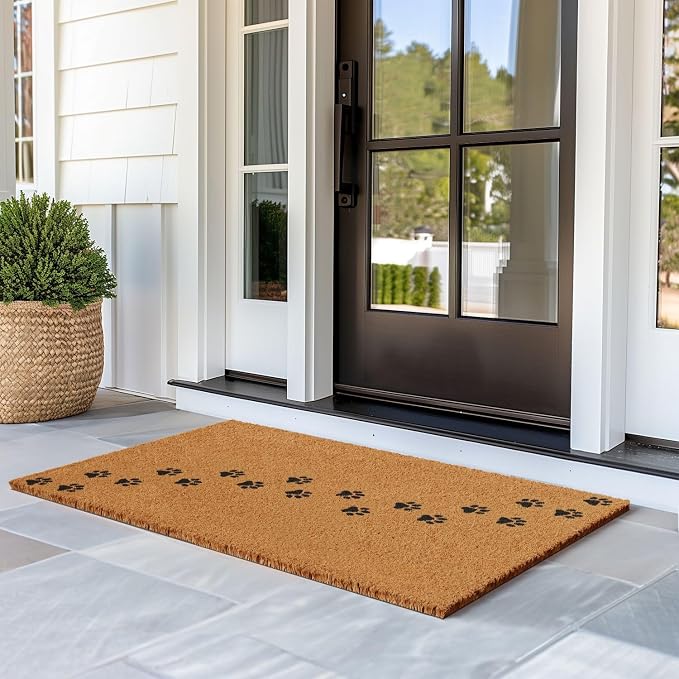 Barnyard Designs Natural Coco Coir Non-Slip Doormat | Heavy-Duty Welcome Mat - Image 4