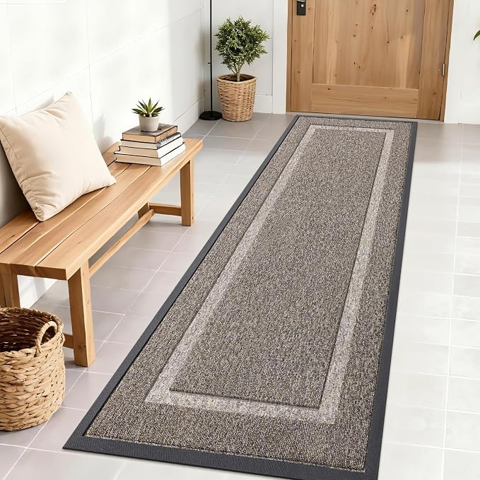 OLANLY Front Door Mat Outside 71x23, All-Season Heavy-Duty Rubber Doormat | by OLANLY