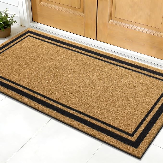 OLANLY Front Door Mat, Low Profile Doormat, Stain and Fade Resistant, by OLANLY
