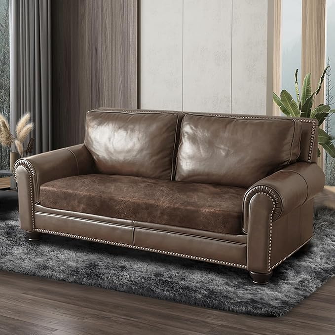 ANARACHON Leather Look Couch Cushion Covers Sofa Seat Slipcovers Sets Couches - Image 8
