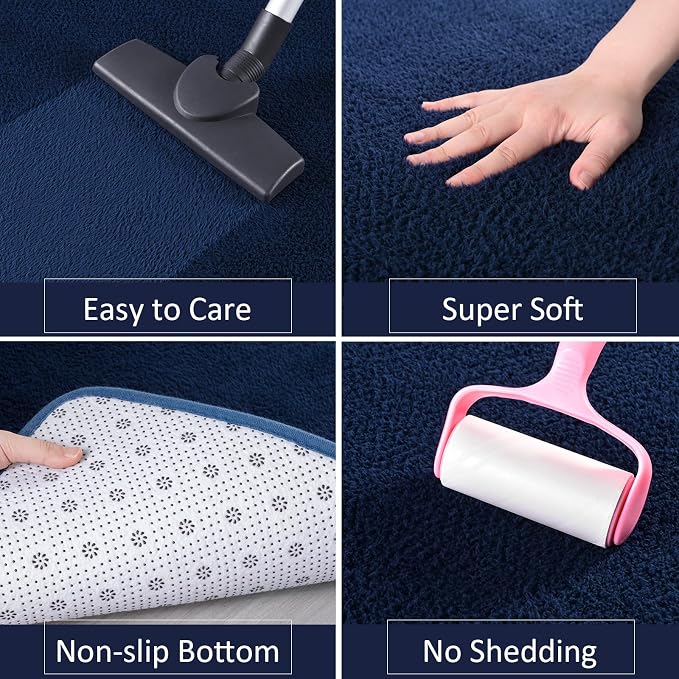 Shag Runner Rug for Hallways, 2x6 Feet Washable Rugs, Non Slip Backing Runners - Image 4