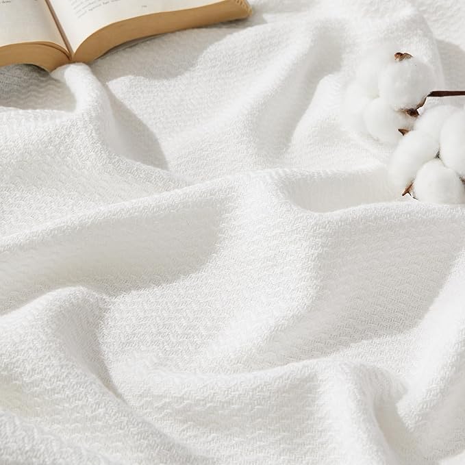 Bedsure GentleSoft 100% Cotton Large Throw Blanket by Unknown