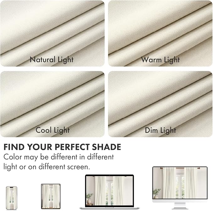 MIULEE 100% Blackout Linen Curtains - Image 7