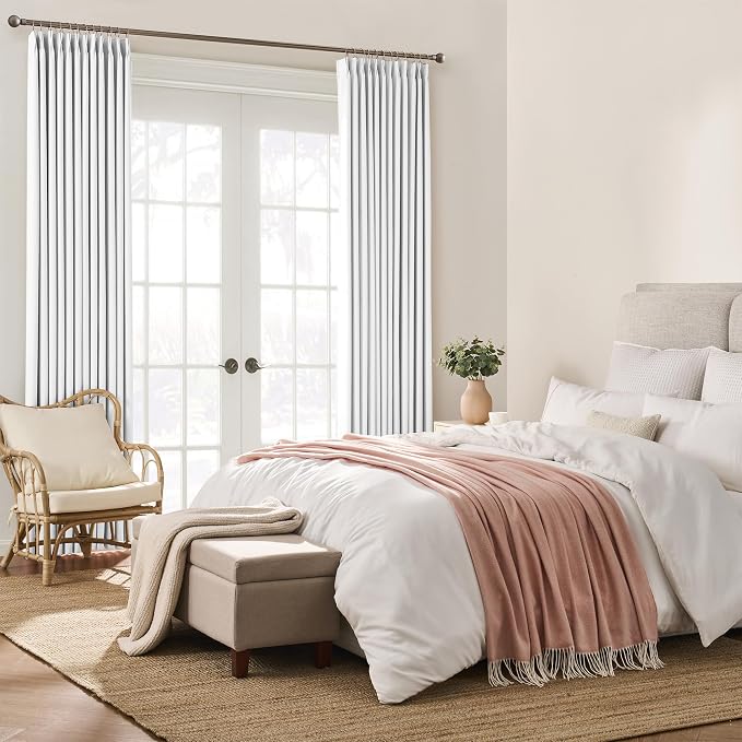 Custom Pleat Curtains & Drapes 100 Inches Long, Thermal Insulated Cabin - Image 4