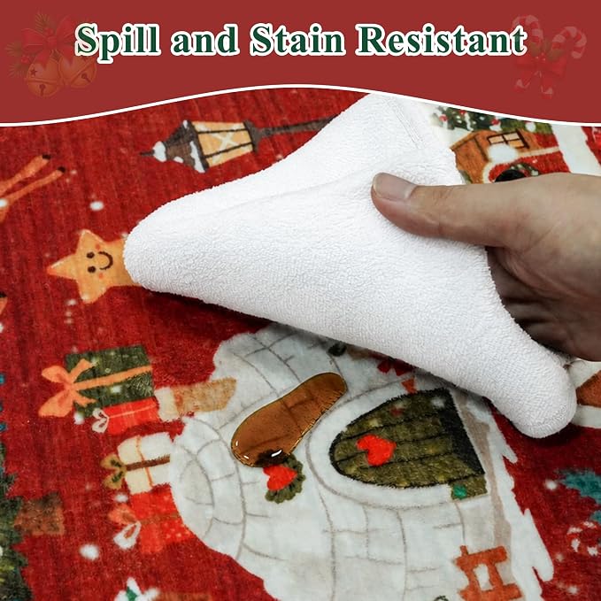 Christmas Runner Rug 2x5 for Hallway - Image 4