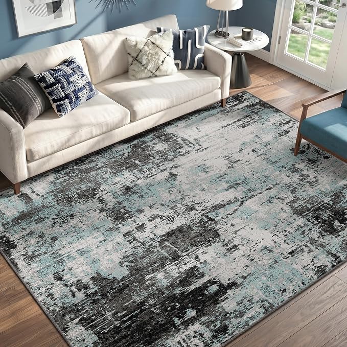 RELEANY Washable 5'x7' Abstract Area Rug by RELEANY