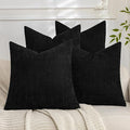 Set of 4 Soft Textured Decorative Throw Pillow Covers 18x18 Inch Cozy Farmhouse by Cozoomy