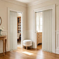 Pitalk Beige Sheer Curtains 80 Inch Length by Pitalk