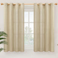 YoungsTex Burlap Linen Curtains 45 Inch Length by YoungsTex