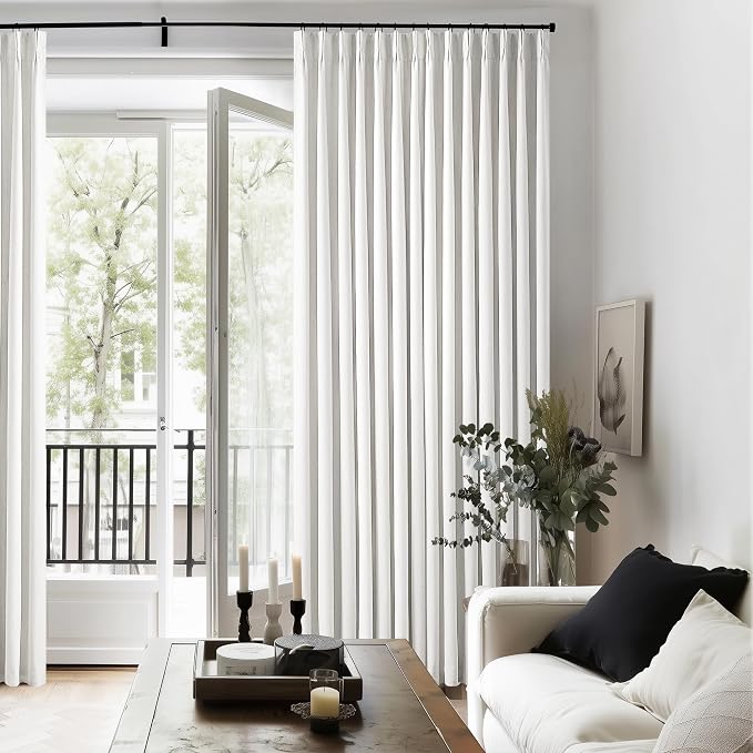 90 Inch Linen Blackout Curtains Pinch Pleated - Image 9