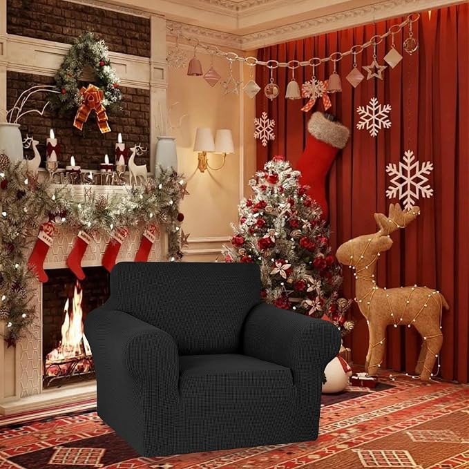 Stretch Chair Sofa Slipcover, Single Couch Cover, Pet Friendly Furniture - Image 2