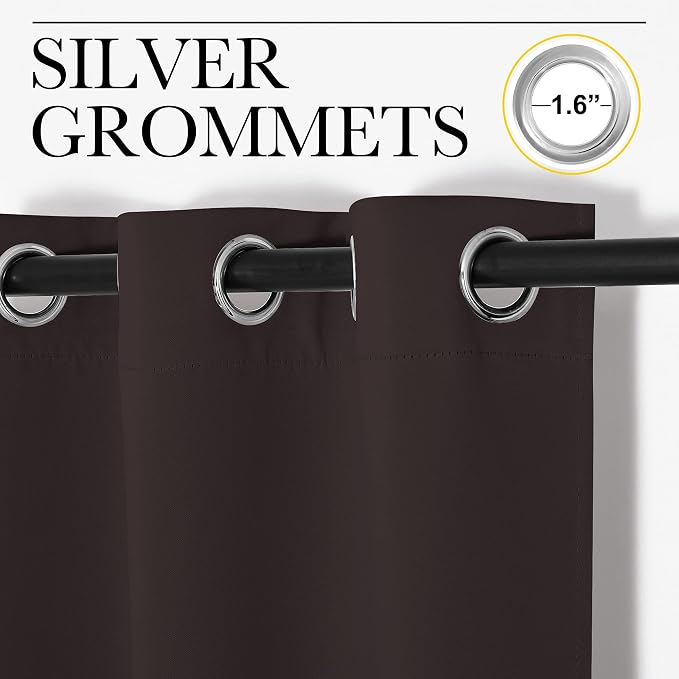 NICETOWN Thermal Curtains 84" Long, Energy Smart Thermal Insulated Solid - Image 3