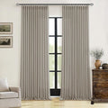 Burlywood Birch Linen Pinch Pleated Curtains 120 Inches Long | Pleated Drapes by Twodrapes