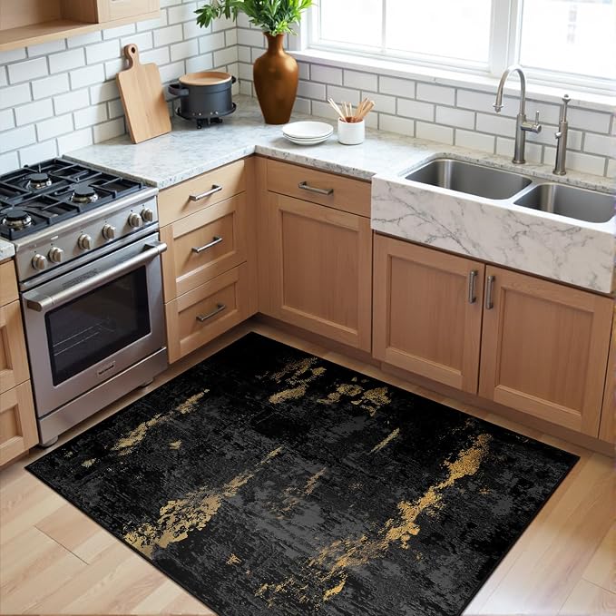 RELEANY Washable 3'x5' Abstract Area Rug - Image 2