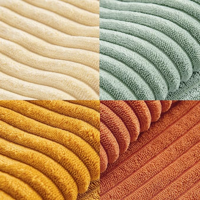 MIULEE Fall Teal-Orange Decorative Throw Pillow Covers 16x16 Inch Set of 4 Boho - Image 7