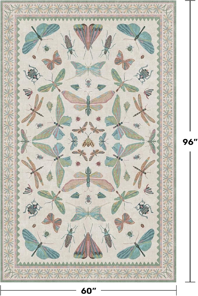 Green and Blue Nursery Rug 5x8 - Image 2