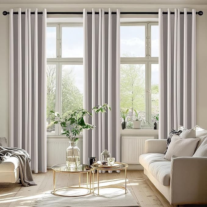 MIULEE Blackout Curtains for Bedroom 2 Panels 40 x 72 Inch Long Cobblestone | - Image 6