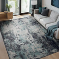 RELEANY Washable 6'x8' Abstract Area Rug by RELEANY