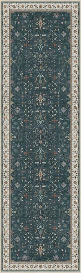 Dark Green Kitchen Rug 10 ft Long - Image 2