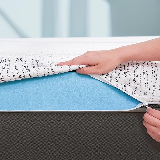 Subrtex Memory Foam Mattress Topper Cal King, 4 Inch Mattress Topper for Pressure Relieving, Soft Breathable Bed Topper with Removable Washable Cover, CertiPUR-US Certified