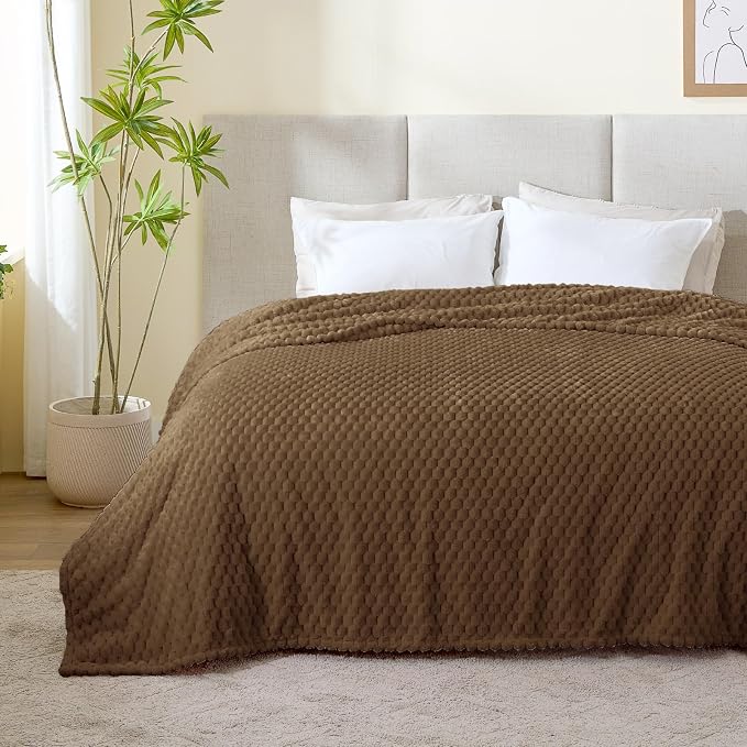 BEDELITE Brown Twin Blanket for Couch, Soft Cozy Gifts for Women, 60 * 80 | 3D - Image 9