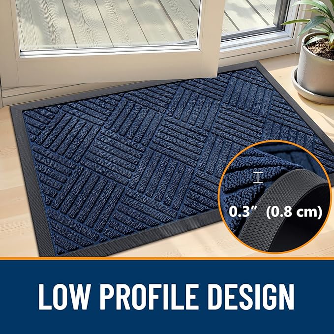 OLANLY Front Door Mat Outside Entrance 71x47, Waterproof Heavy-Duty Doormat | - Image 5