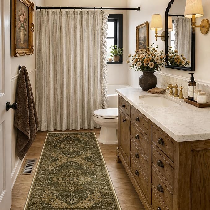 RELEANY Washable Area Rug, Runner 2'x6', Water Repellent, Pet Friendly - Image 2