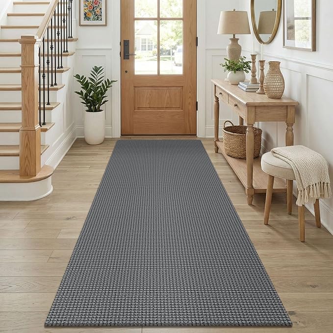 KOZYFLY Runners for Hallways 3x8 ft Washable Kitchen Runner Non Slip Rubber by KOZYFLY