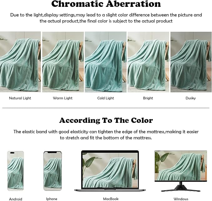 NEWCOSPLAY Super Soft Throw Blanket New Sage Green Premium Silky Flannel Fleece Leaves Pattern Lightweight Bed Blanket All Season Use (New Sage Green, Throw(50"x60"))