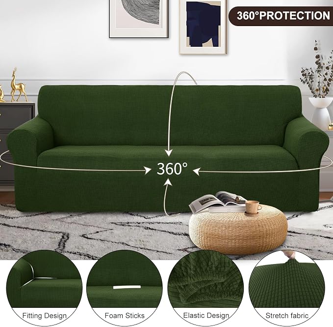 U-NICE HOME 4 Seater Stretch Couch Cover - Image 3