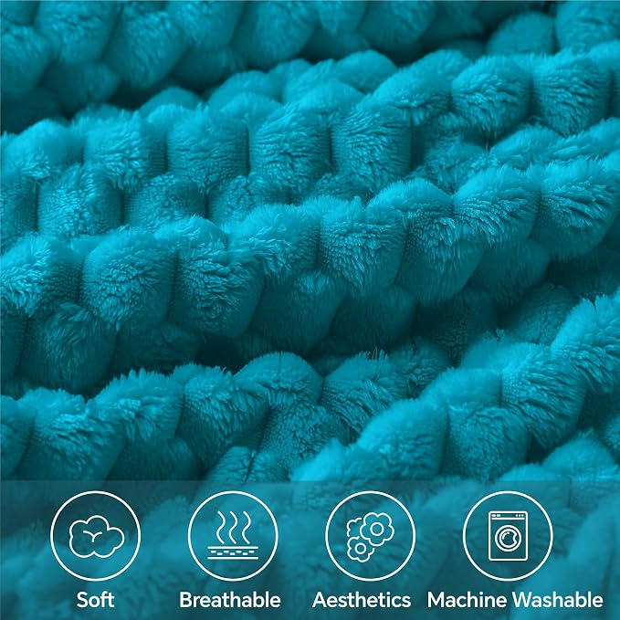 BEDELITE Jewel Blue Throw Blanket - Image 3