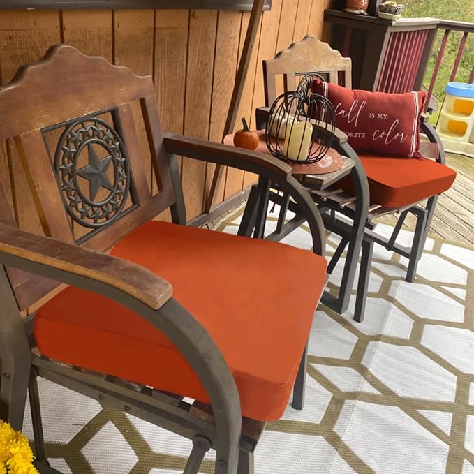 Sqodok Outdoor Cushion Covers 24x22 inch, Wicker Chair - Image 7
