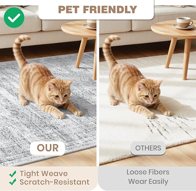 Kitchen Rugs Sets of 2, 2x3 2x4 Rug Runner, Dining Room, Soft Runner Rug - Image 6
