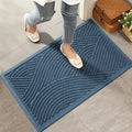 Sturdy Front Door Mat, Absorbent Muddy Dirt Resist Welcome Door Mats Outdoor by HIYARD