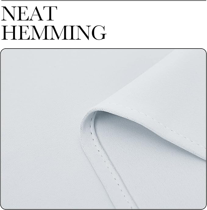 NICETOWN Greyish White Window Curtain Panels - Image 6