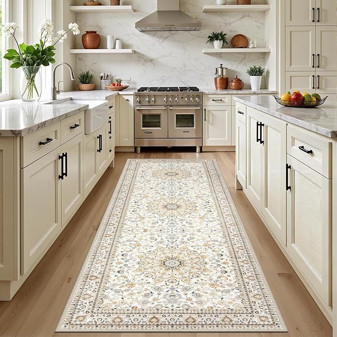 Hallway Runner Rug: 2.6x8 Kitchen Boho Rugs by EXPEDIX