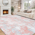 Aelenmu 10x14 Area Rugs for Living Room Dining Room Washable Pink | Soft Modern by Aelenmu