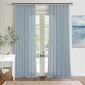 Light Blue Linen Curtains 102 Inches Long by Twodrapes