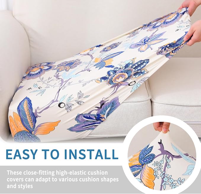 Printed Couch Cushion Covers, Sofa Covers Washable - Image 4