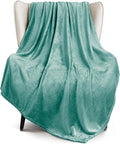 Exclusivo Mezcla Fleece Throw Blanket for Couch, Sofa, 300GSM Super Soft and Warm Blankets, Celadon Throw All Season Use, Cozy, Plush, Lightweight, 50x60 Inches