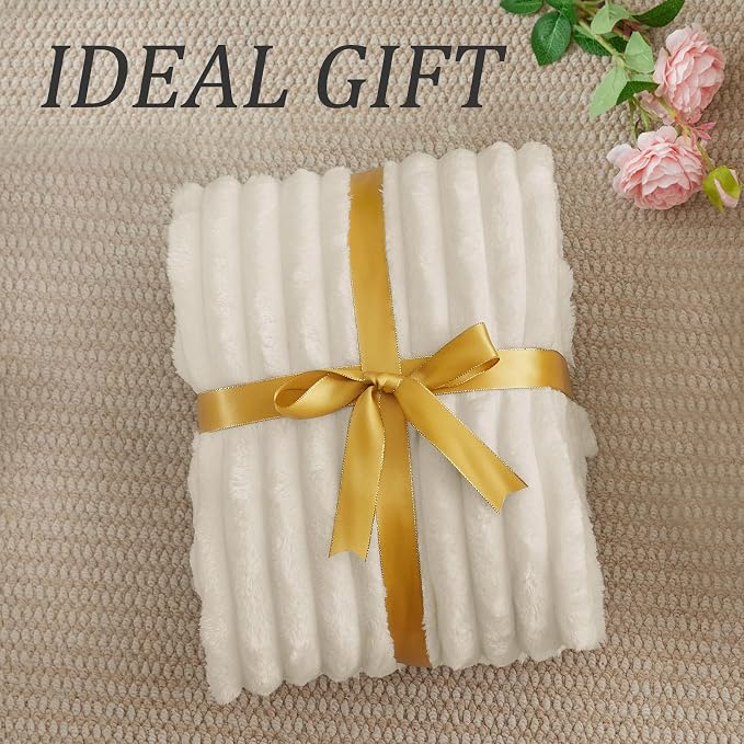 BEDELITE Ribbed Fleece Throw Blanket - Image 6